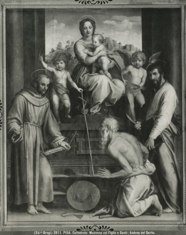 Brogi — Pisa. Cattedrale. Madonna col Figlio e Santi; Andrea del Sarto. — insieme